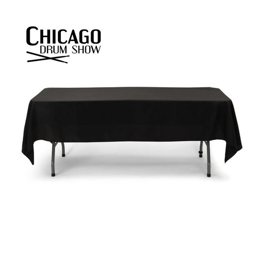 Black Table Drape - Rental